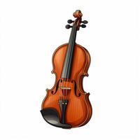 Violin 2d cartoon vector illustration on white background photo