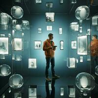 Virtual Mirrors Explore identity and self-perception in th photo