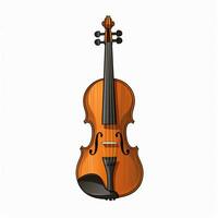 Violin 2d cartoon vector illustration on white background photo