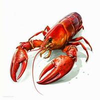 yabby 2d vector ilustración dibujos animados en blanco antecedentes h foto