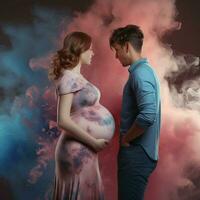 gender reveal high quality 4k hdr photo