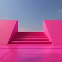 hot pink Minimalist wallpaper high quality 4k hdr photo