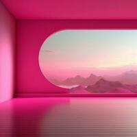 hot pink Minimalist wallpaper high quality 4k hdr photo