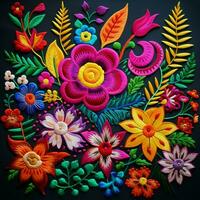 mexican embroidery high quality 4k hdr photo