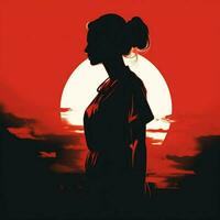 nurse silhouette image hd photo