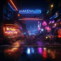 neon high quality 4k hdr photo