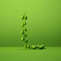 pea green Minimalist wallpaper high quality 4k hdr photo