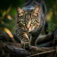 photo of Cat full shot high quality hdr 16k ultra hd wild