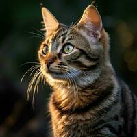 foto de gato lleno Disparo alto calidad hdr 16k ultra hd salvaje