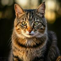 photo of Cat full shot high quality hdr 16k ultra hd wild