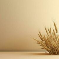 wheat color Minimalist wallpaper high quality 4k hdr photo