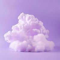 A cotton candy purple background with fluffy clouds photo