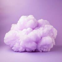 A cotton candy purple background with fluffy clouds photo