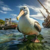 albatros salvaje vida fotografía hdr 4k foto