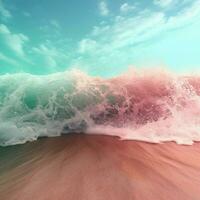 polvoriento rosado vs mar verde alto calidad foto
