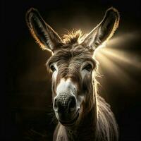 Donkey Aesthetic realistic cinematic raw epic macro photo