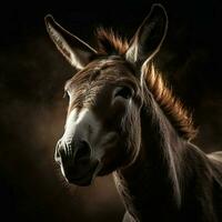 Donkey Aesthetic realistic cinematic raw epic macro photo