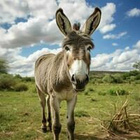 Burro lleno Disparo alto calidad hdr 16k ultra hd salvaje vida foto