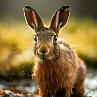 Hare wild life photography hdr 4k photo