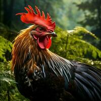 gallina salvaje vida fotografía hdr 4k foto