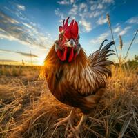 gallina salvaje vida fotografía hdr 4k foto