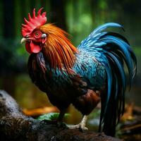 gallina salvaje vida fotografía hdr 4k foto