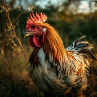 Hen wild life photography hdr 4k photo