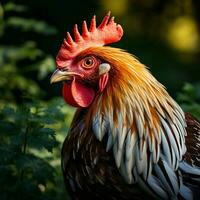 gallina salvaje vida fotografía hdr 4k foto