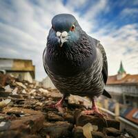 Pigeon wild life photography hdr 4k photo