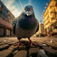 Pigeon wild life photography hdr 4k photo