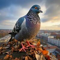 Pigeon wild life photography hdr 4k photo