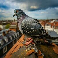 Pigeon wild life photography hdr 4k photo