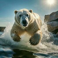 polar oso salvaje vida fotografía hdr 4k foto