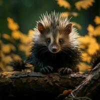 Porcupin wild life photography hdr 4k photo