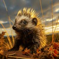 Porcupin wild life photography hdr 4k photo