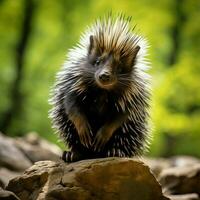 Porcupin wild life photography hdr 4k photo