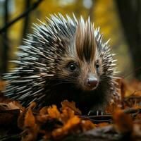 Porcupin wild life photography hdr 4k photo