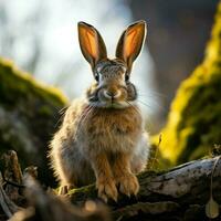 Conejo salvaje vida fotografía hdr 4k foto