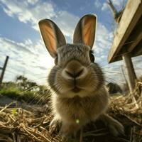 Rabbit wild life photography hdr 4k photo