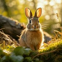 Rabbit wild life photography hdr 4k photo