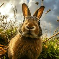 Rabbit wild life photography hdr 4k photo