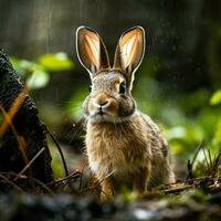 Rabbit wild life photography hdr 4k photo