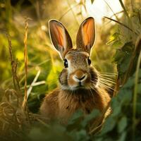 Rabbit wild life photography hdr 4k photo