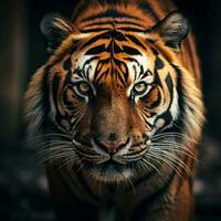 Tiger Aesthetic realistic cinematic raw epic macro photo