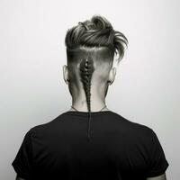 man hair style from back side photo