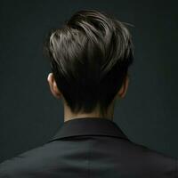 man hair style from back side photo