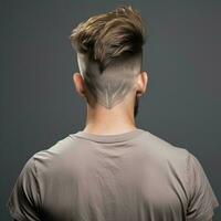 man hair style from back side photo