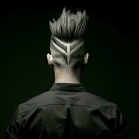 man hair style from back side photo