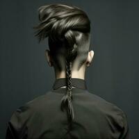 man hair style from back side photo