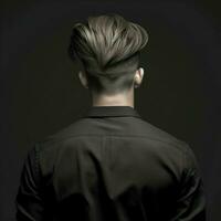 man hair style from back side photo